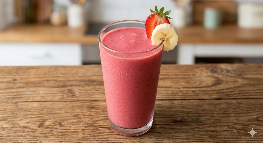 Batido de Fresa y Plátano