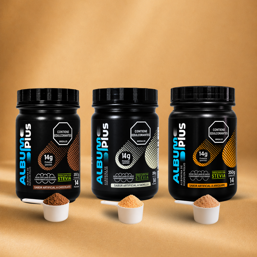 AlbumPlus 350g — los tres sabores
