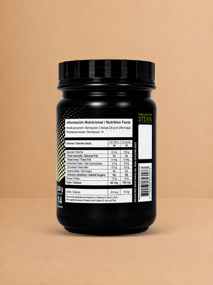 AlbumPlus Vainilla 350g — tabla nutricional